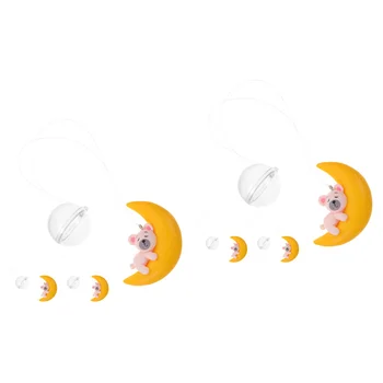 6 Шт. Аквариум с Плавающей Луной Аквариум с плавающей Луной Плавающие Поделки Аквариум с рыбками Лунный декор
