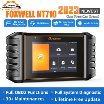 FOXWELL NT710 Двунаправленный Тестовый A/F Adjust IMMO 30 + Сброс Автомобильных Диагностических Инструментов OBD2 Вся Система ODB OBD 2 Автомобильный Сканер