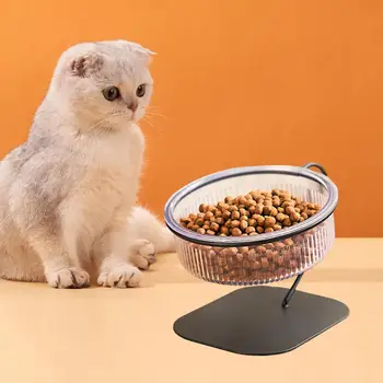 Приподнятая миска для кошачьего корма, миска для закусок, поилка для воды, Стабильная Съемная переносная миска для домашних животных