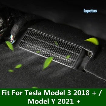 Сиденье под теплым полом Воздуховод переменного тока Вентиляционное отверстие Защитная крышка Отделка решетки Подходит для модели Tesla 3 2018 - 2022 / Модель Y 2021 2022