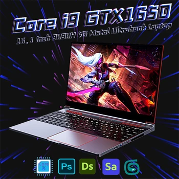 Ультрабук Ноутбук 16,1 Дюймов Intel Core i9-10885H GTX1650 4G HD Экран Клавиатура С подсветкой Геймерские ноутбуки Win11 PCIE3.0 64 ГБ ОПЕРАТИВНОЙ памяти 2 ТБ